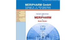 Desktop Screenshot of meripharm.de